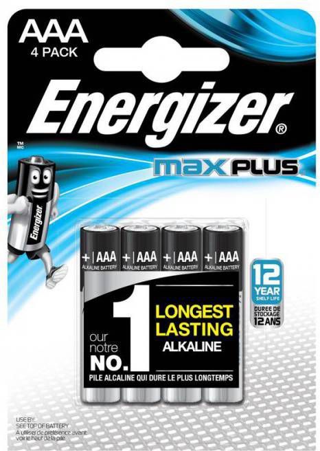 Energizer Alkalinebatterij Max Plus AAA/LR03 FSB4 set van 4 online kopen
