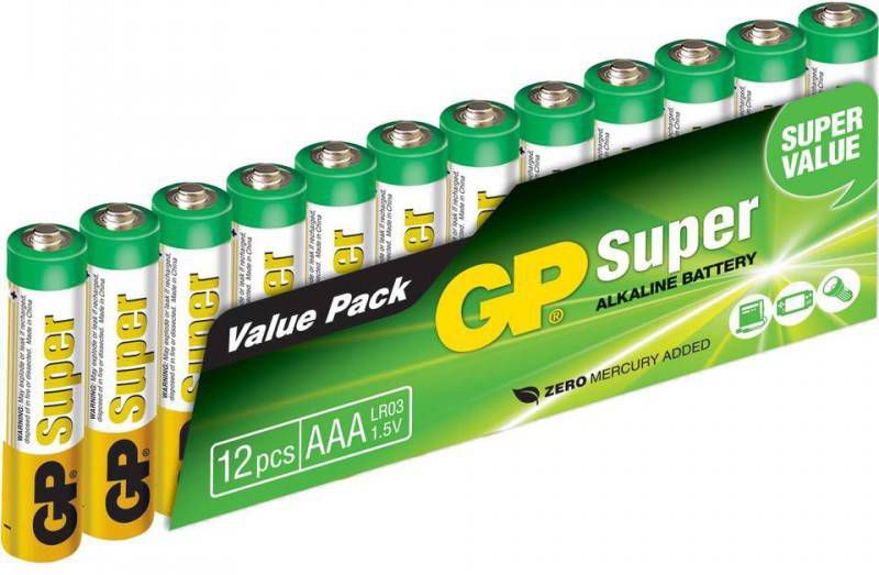 GP Alkaline Super Batterijen AAA 1, 5V(12st ) online kopen