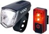 VDO Verlichtingsset ECO Light M60 + Red Plus, Fietslamp, Fietsverlichting online kopen