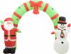 VidaXL Kerstboog kerstman en sneeuwpop opblaasbaar LED 280 cm online kopen