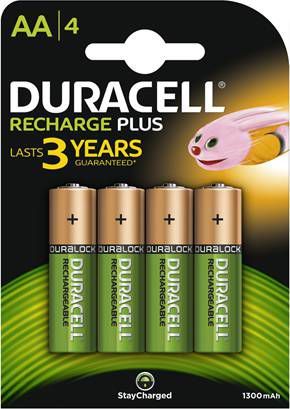 Duracell Oplaadbare Batterijen AA NiMH 1300 mAH 1.2 V/Stilo Mignon 4 stuks online kopen