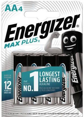 Energizer Alkalinebatterij Max Plus AA/LR6 FSB4 set van 4 online kopen