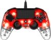 Nacon PlayStation 4 official wired compact LED controller rood online kopen