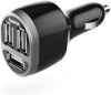 Hama Auto adapter Autolader, drievoudig USB, 5.2 A, zwart USB auto oplaadadapter aantal usb aansluitingen 3 uitgangsspanning/uitgangsstroom 5v/5, 2a ingangsspanningsbereik van/tot 12 24 v piekvermogen 26 w online kopen
